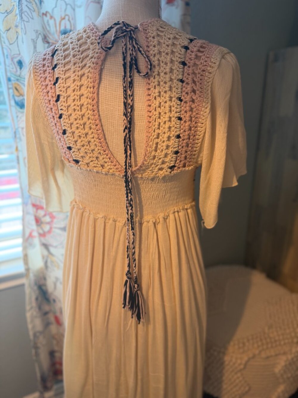 Three Bird Nest / Easel - Boho Dress - Size S